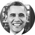 Small portrait of former US President Barack Obama