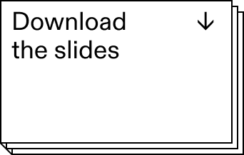 Graphic saying download the slides with a downward facing arrow